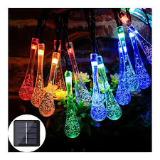Led Water Drop Solar Powered String