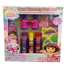 dora discovery bath set with fizzie