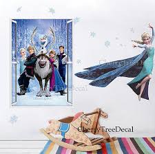 2 Packs Frozen Wall Stickers Elsa Anna