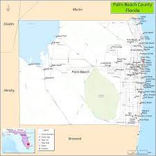 palm beach county map florida where