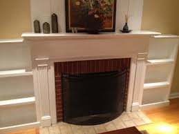 fireplace facelift built in bookcases