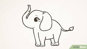 4 cara untuk menggambar gajah wikihow