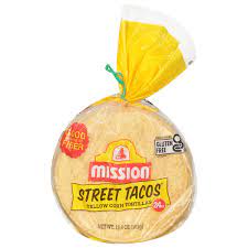 mission street tacos yellow corn