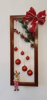 diy christmas frame wreath ideas