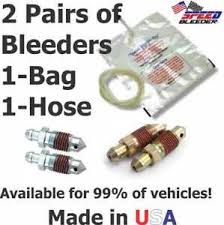 Details About Speedbleeder Kit 4 Bleeders Hose Bag Fits 99 Applications Made In Usa