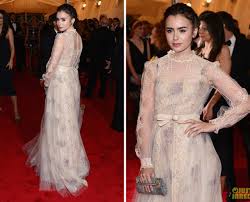 yay or nay lily collins at met gala 2016