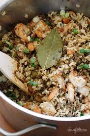 dirty brown rice with shrimp skinnytaste