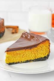 easy chocolate pumpkin cheesecake to