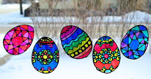 Easter Egg Suncatchers 4 Designs