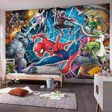Wall Mural Spider Man With Enemies