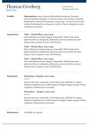 Professionally written and designed resume samples and resume examples. Basic Cv Templates For Word Land The Job With Our Free Templates