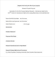 The thesis topic addresses a significant environmental problem; Phd Proposal Template Doc