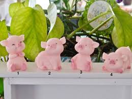 Piggies Resin Miniature Fairy Garden