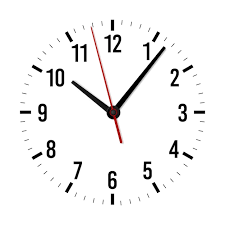 Vector Mockup Clock Face Minute Hour