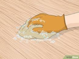 how to clean oil off a wood floor