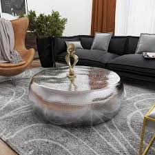 Coffee Table With Hammered Design