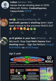 coolmath games shutting down in 2020