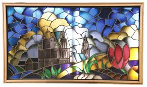 Large Stained Glass Window In Lightbox