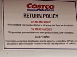 costco return policy