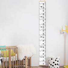 wooden wall hanging kids growth chart