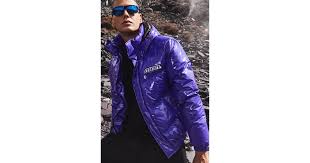 Find the best selection of boohooman puffer jacket in silver. Boohooman Denim Man High Shine Puffer Coat In Purple For Men Lyst