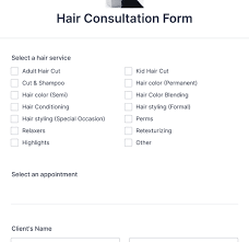 hair consultation form template jotform