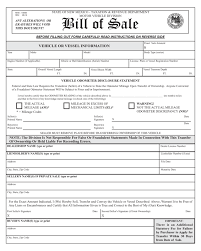 2019 Vehicle Bill Of Sale Form Fillable Printable Pdf Forms