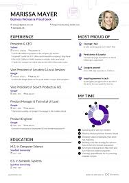 Resume templates find the perfect resume template. Marissa Mayer S Yahoo Ceo Resume Example Enhancv