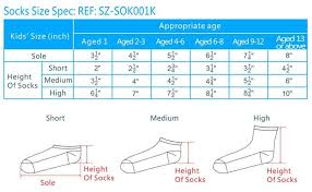 Socks Size Chart Men Socks Size Women Socks Size Unisex