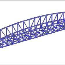 optimal design of through truss steel