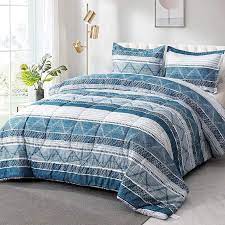 bedding comforter sets striped grey