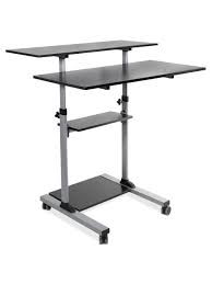 Mobile office solutions from mobile desk. Mount It Mi 7970 Standing Desk Silver Office Depot