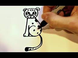 Life drawings can be left unfinished, start over if the leopard changes its pose. How To Draw A Cartoon Leopard Youtube