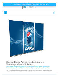 e smart banner printing mississauga by