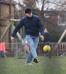 A still from the video greeting new users of the matt hancock app. Matt Hancock Plays Football With His Sons In North London Park Daily Mail Online