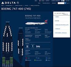 delta seat map for 747 eye of the flyer