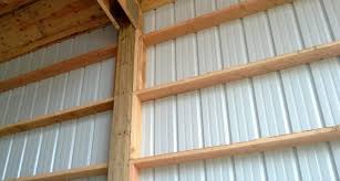 Adding ceiling insulation to your pole barn stops heat from escaping during the frigid months of winter, making it easier for you to enjoy your pole barn. Wall Girts Installation Portland Oregon Locke Buildings