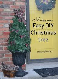 porch with an easy diy christmas tree