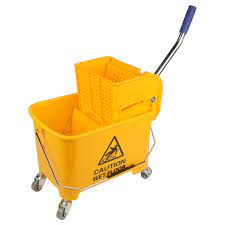 single bucket wringer trolley mini mop