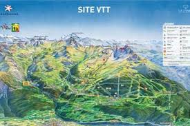 Detailed map of the ski slopes in the 3 valleys, france. Courchevel Mountain Biking Guide Ultimate France