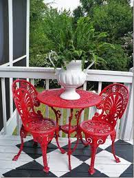 Bistro Table Outdoor Iron Patio Furniture