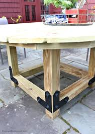 build a round outdoor dining table