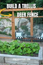 modern deer fence for your garden