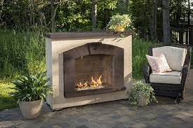 Stone Arch Freestanding Gas Fireplace