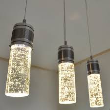 Modern Led Bubble Column Crystal Hanging Lamp Three Lamps Chandelier Style Creative Lamp Lights Bubble Pendant Light Fixture Island Light Fixtures Contemporary Pendant Lights From Sucaxy 55 26 Dhgate Com