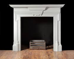 Painted Cast Iron Fireplace W083