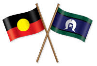 Image result for Aboriginal and torres strait islander flag logo for website