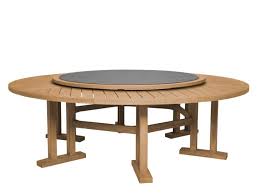 arbor table with lazy susan by j