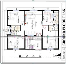 square feet west facing 3bhk house plan