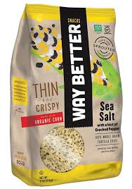 Tostitos tortilla chips come in a variety of shapes, sizes and flavors. Mariano S Way Better Snacks Tortilla Chips Gluten Free Sea Salt Cracked Pepper 11 Oz
